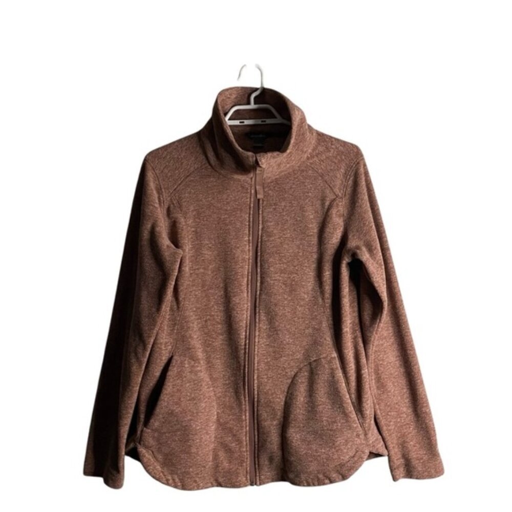 Eddie Bauer Women's Mauve Full Zip Fleece Jacket